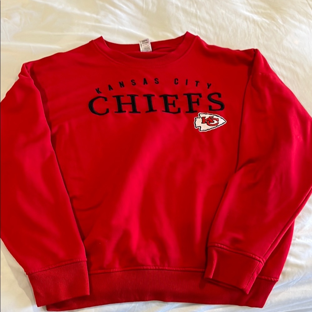 NFL Team Apparel Red Sweatshirt chiefs